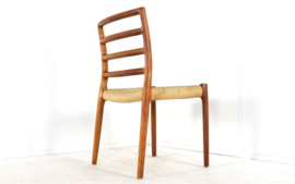 Set 4 Niels Otto Møller voor J.L. Møllers Møbelfabrik model 85