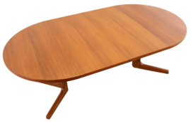 Ronde 2x verlengbare eettafel AM mobler 'Gislinge'