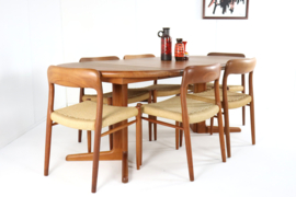 Ronde 2x verlengbare eettafel 'Vorbasse'
