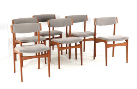 Set van 6 Thorsø Stole- og Møbelfabrik stoelen