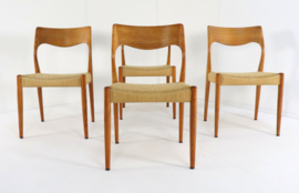 Set van 4 eetkamerstoelen Fristho Team naar Niels O Möller model 71