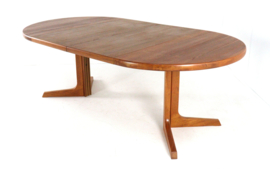 Gudme ronde 2x verlengbare eettafel 'Nabbe'