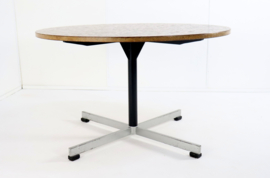 Ronde eettafel met koperen blad 'Driebergen'