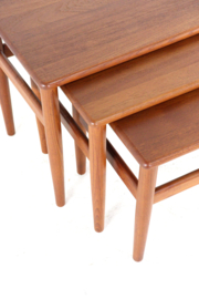 Set van 3 Deense nesting tables