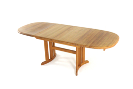 Deens design eiken ovalen 2x verlengbare eettafel 'Gludsted'