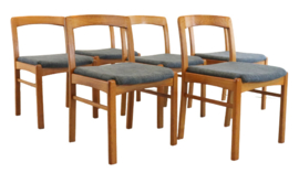 Set van 6 Gudme eetkamerstoelen 'Tobol'