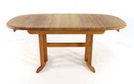 Deens design eiken ovalen 2x verlengbare eettafel 'Gludsted'