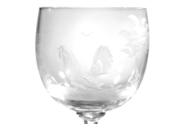 Kristal wijnglas 'haan'