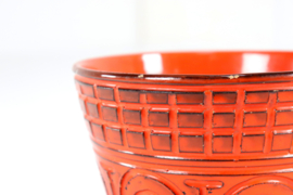 Oranje bloempot