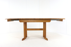 Deens design eiken ovalen 2x verlengbare eettafel 'Gludsted'