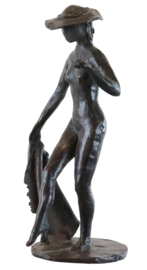 Bronzen beeld vrouwenfiguur