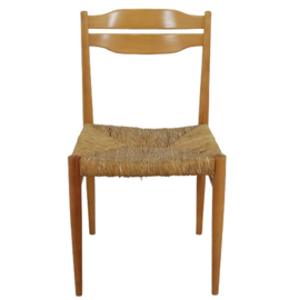 Set van 6 eetkamerstoelen met rattan "Flechtheims"