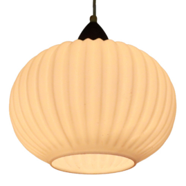 Melkglazen lamp 'Loftbel'