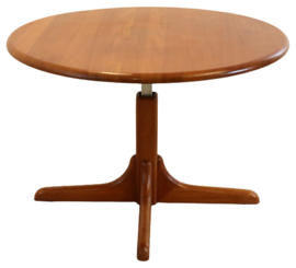 Ronde in hoogte verstelbare eettafel / salontafel 'Madumflud'