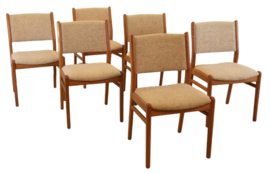 Set van 6 Deense eetkamerstoelen 'Bagenkop'