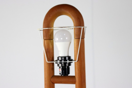 Deense +LYS teak houten vloerlamp