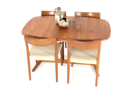 Deense ovalen 2x verlengbare eettafel 'Siem'