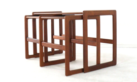 Arne Hovmand Olsen voor Mogens Kold salontafel met 2 nesting tables