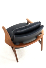 Fauteuil 'Bjorli' in leder | 2 stuks op voorraad