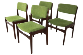 Set van 4 Deense eetkamerstoelen Frem Rojle 'Dalby'