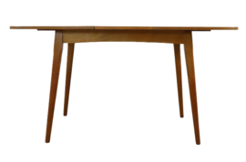 Jaren '50 eetkamertafel uitschuifbaar "Bijvanck"
