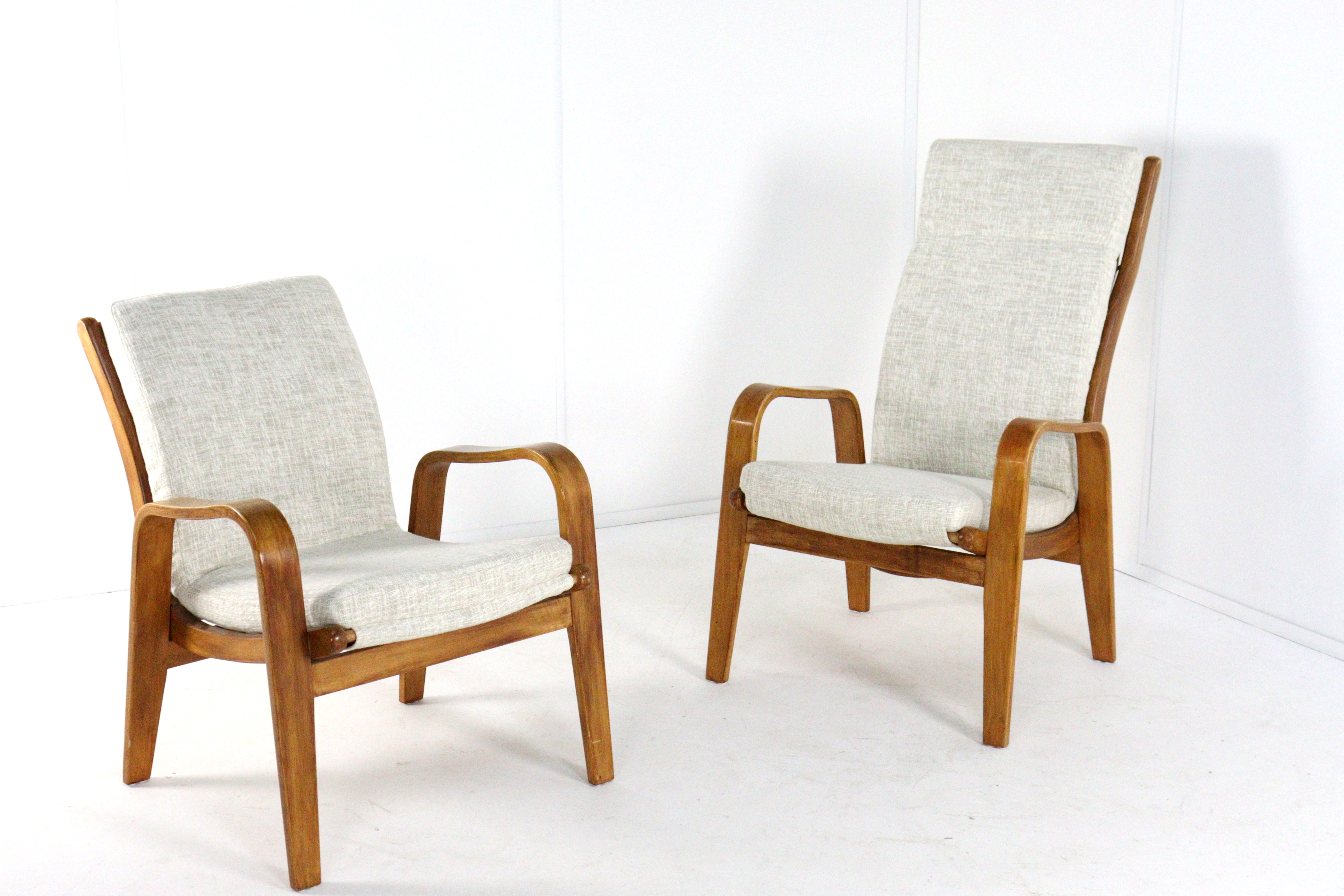 Pastoe FB05 plywood fauteuil herenmodel