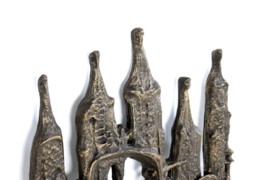 Brutalist wand sculptuur - Poortwachters