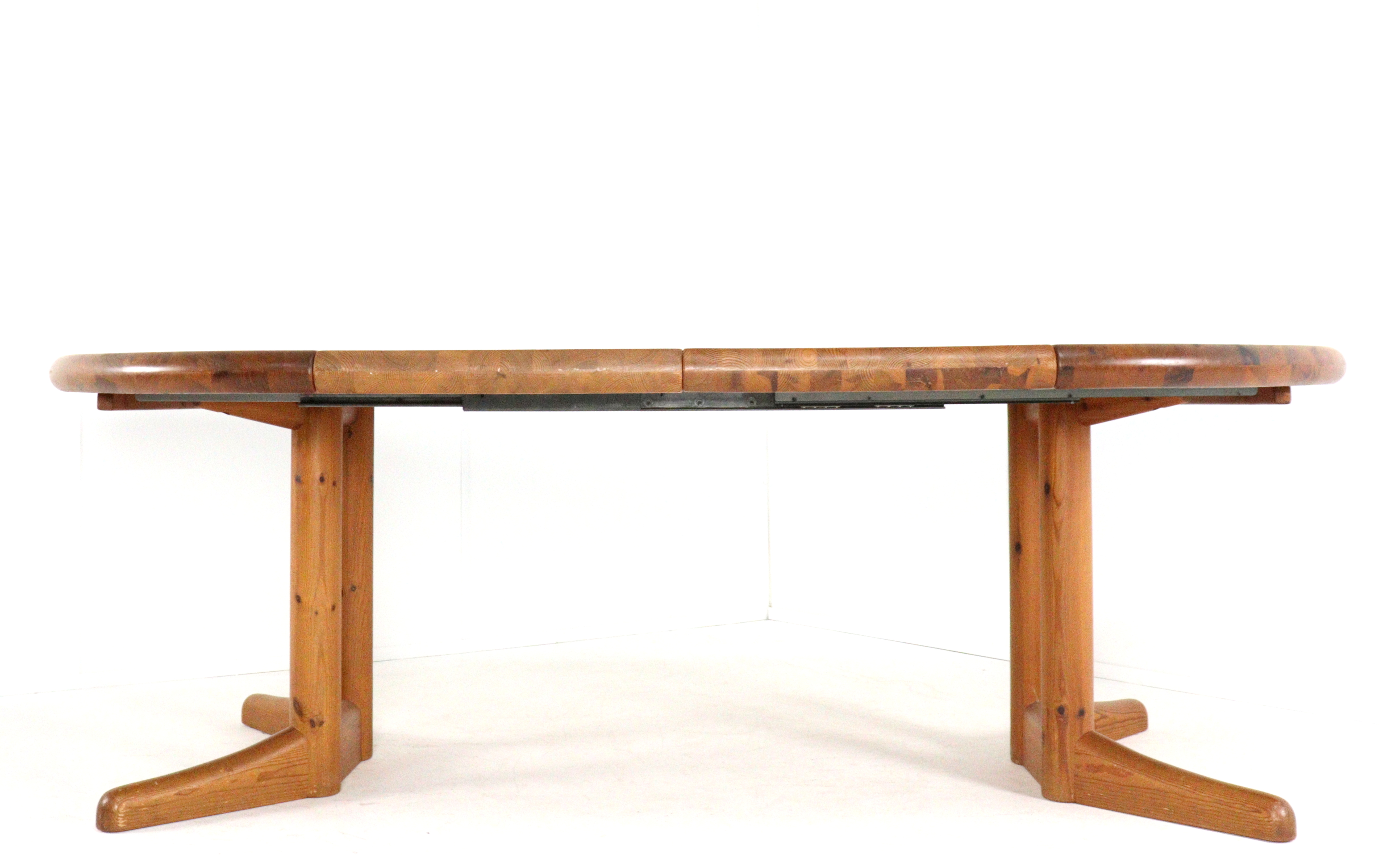 Vamdrup pine ronde 2x verlengbare eettafel 'Idom'
