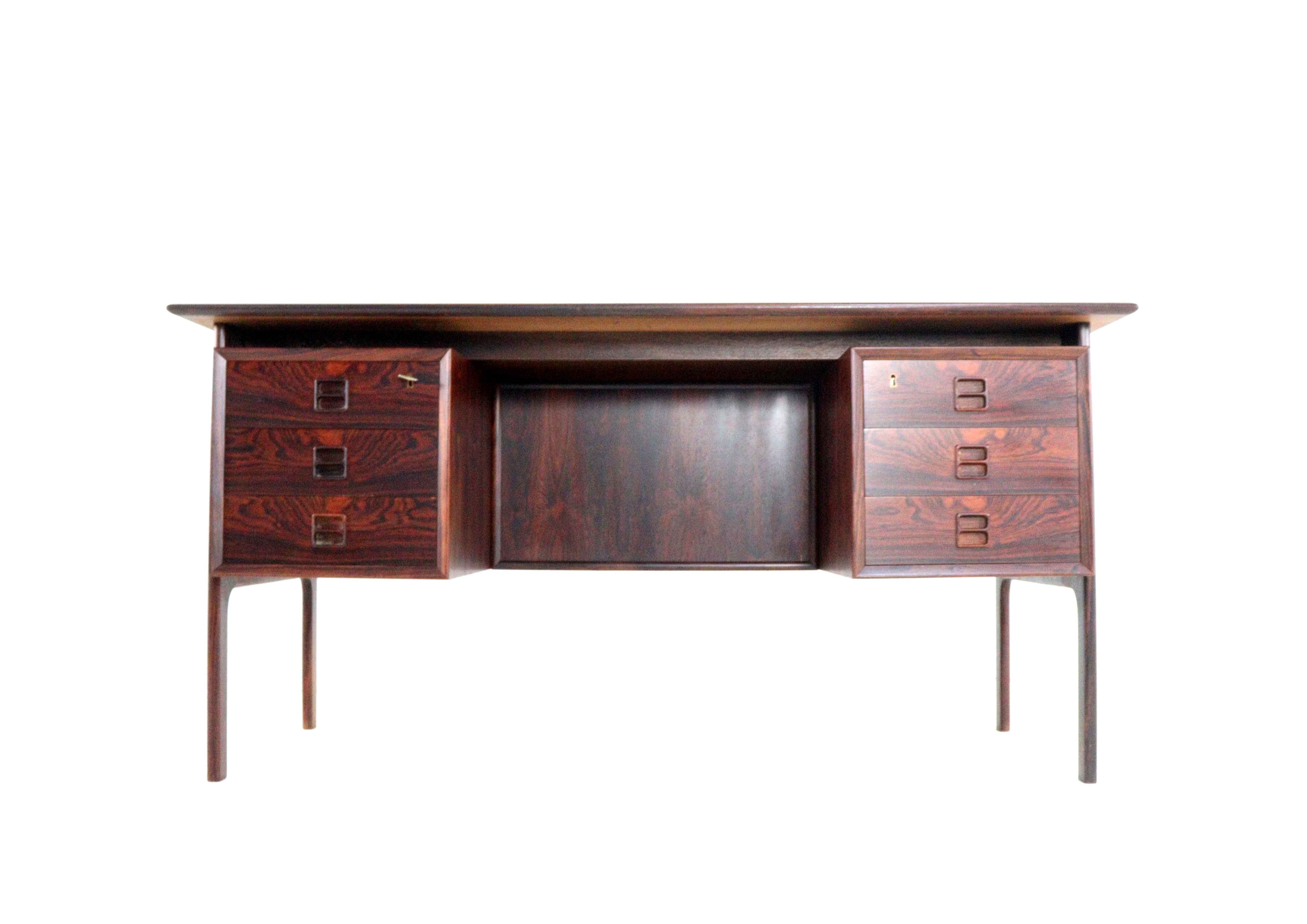 E. Brouer voor Brouer mobelfabrik palissander bureau