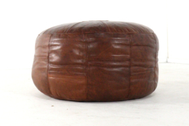 Lederen poef Woerdenbach