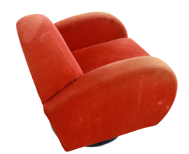 Vintage fauteuil op trompetvoet "Biesme"