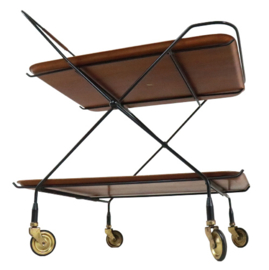 Inklapbare trolley met dienbladen 'Buhla'