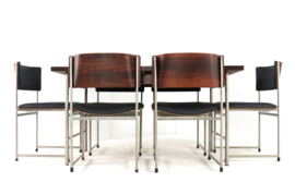 Pastoe SM08 eetkamertafel + 6 stoelen