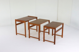 Set van 3 Deense nesting tables