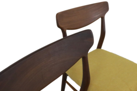 Set van 4 Deense eetkamerstoelen Bruno Hansen 'Vegger'