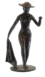 Bronzen beeld vrouwenfiguur