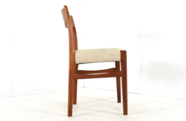 Set van 6 Arne Wahl Iversen voor Glygnore mobelfabrik stoelen