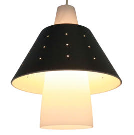 Glazen hanglamp 'pointelle'