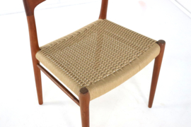 Set van 4 Niels O Möller model 75 stoelen