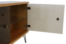 Sideboard met rookglazen deuren 'Putzlehen' | 120 cm