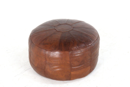 Lederen poef Woerdenbach