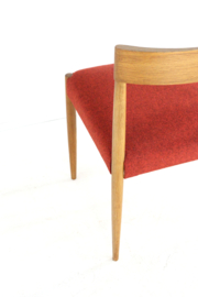 Set van Deense eiken stoelen