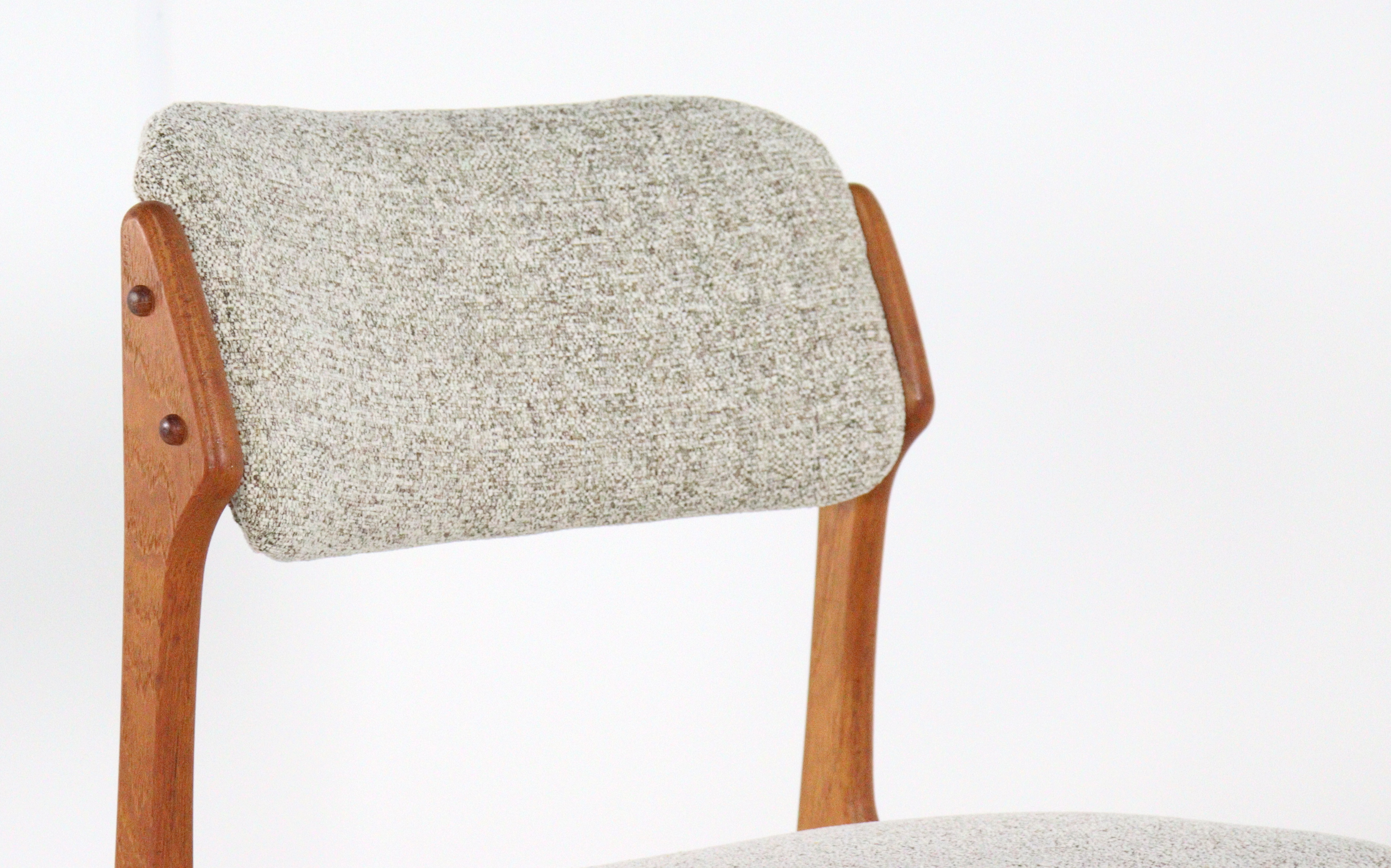 Set van 6 Erik Buch stoelen voor O.D. Møbler 'Bur'