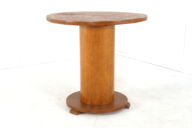 Art deco pedestel bijzettafel