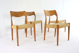 Set van 4 eetkamerstoelen Fristho Team naar Niels O Möller model 71