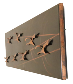 Metalen wanddecoratie 'Lintuja'
