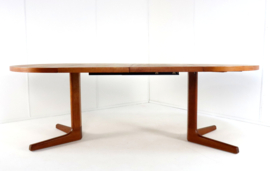 Ronde 2x verlengbare eettafel 'Broholm'