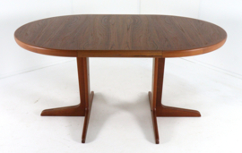 Ronde 3x verlengbare eettafel 'Hampen'