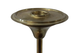 Messing kandelaar met druppelvanger