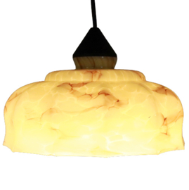 Gemarmerde glazen lamp 'Marmara'